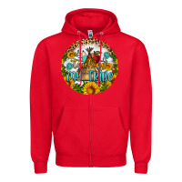 Red teaching my tribe round earring Zipper Hoodie - BundleAndBundleShop