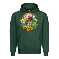Sports Green teaching my tribe round earring Zipper Hoodie - BundleAndBundleShop