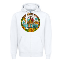 White teaching my tribe round earring Zipper Hoodie - BundleAndBundleShop