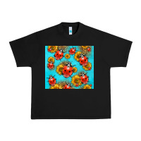 Black Western Sunflowers Ladybug Urban Heavy Tee - LillyAllenDesigns