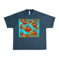 Midnight Navy Western Sunflowers Ladybug Urban Heavy Tee - LillyAllenDesigns