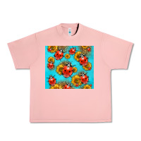 Salmon Western Sunflowers Ladybug Urban Heavy Tee - LillyAllenDesigns