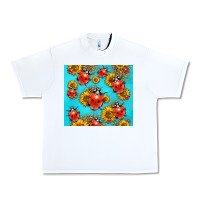 White Western Sunflowers Ladybug Urban Heavy Tee - LillyAllenDesigns