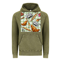 Vintage Olive chef tools seamless pattern Vintage Hoodie - BundleAndBundleShop