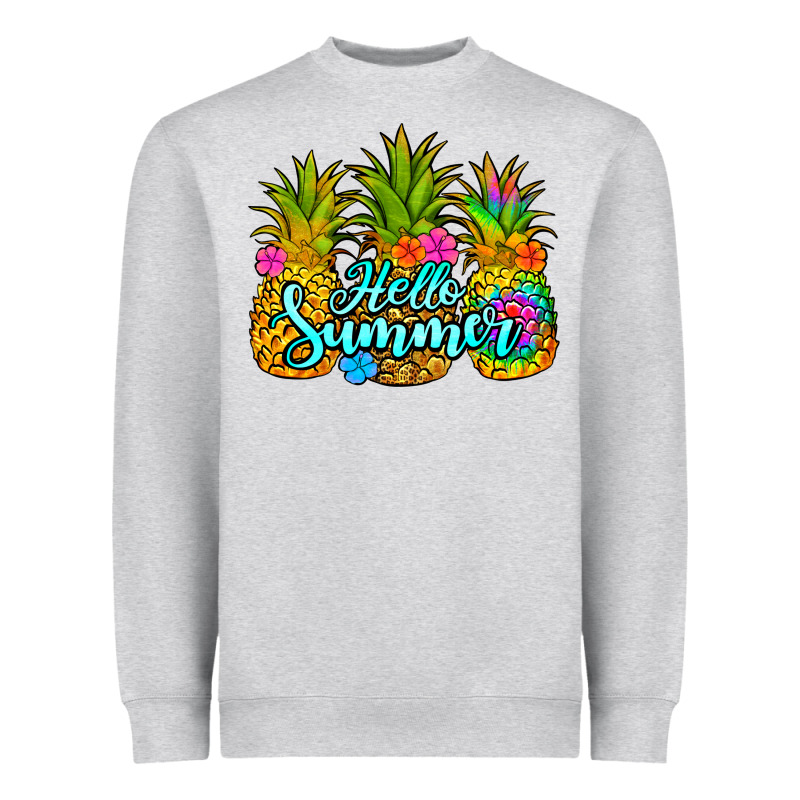 Hello Summer Pineapple Heavyweight Sweatshirt by Jasminsmagicworld | Teevron