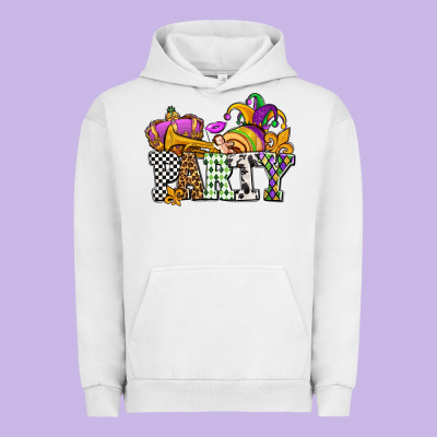 Mardi Gras  Party Olivia Urban Hoodie Designed By Oliviacreatesart