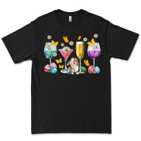 Black Easter wine glasses Easter Day Premium Tee - Neo Western