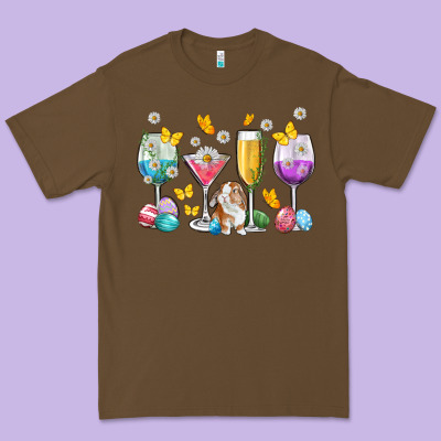 Easter Wine Glasses Easter Day Premium Tee Designed By Neo Western