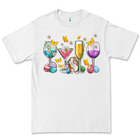 White Easter wine glasses Easter Day Premium Tee - Neo Western