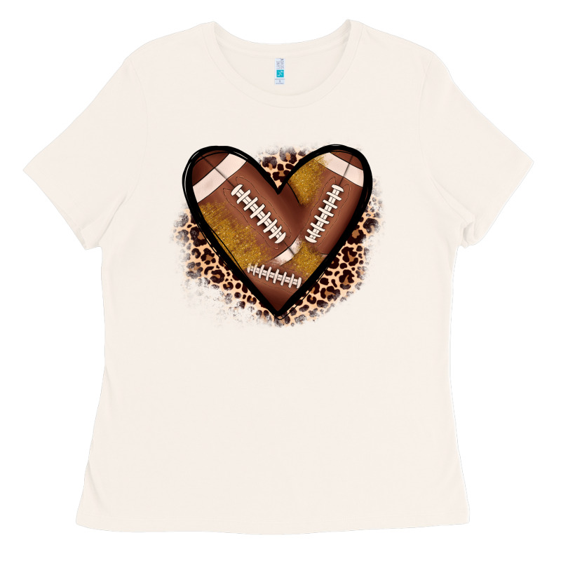 Heart Football Ladies Tee by JahusDesignShop | Teevron