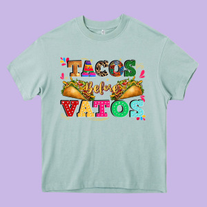 Tacos Before Vatos Heavy Core Tee Designed By Cts Tumbler Store