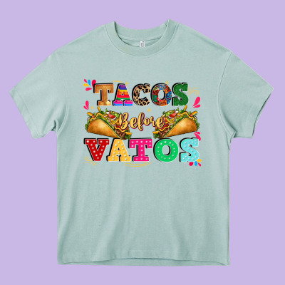 Tacos Before Vatos Heavy Core Tee Designed By Cts Tumbler Store