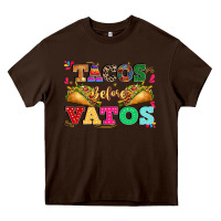 Chocolate Brown tacos before vatos Heavy Core Tee - CTS Tumbler Store