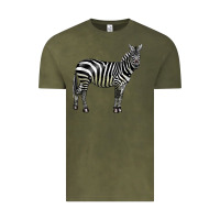 Vintage Olive zebra Vintage Tee - LillyAllenDesigns
