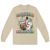 Mushroom caffeinated and medicated Long Sleeve Tee - MaliasSmallBusiness