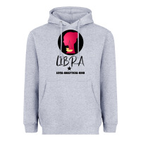 Heather Grey Libra Zodiac Sign Horoscope Birth Gift Girl Heavyweight Hoodie - Bettercallsaul