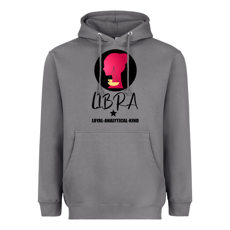 Libra Zodiac Sign Horoscope Birth Gift Girl Heavyweight Hoodie by Bettercallsaul | Teevron