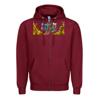 Burgundy thankful nurse fall libbey glass Zipper Hoodie - BundleAndBundleShop
