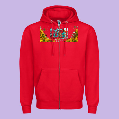 Thankful Nurse Fall Libbey Glass Zipper Hoodie Designed By Bundleandbundleshop