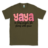 Army Green yaya in every season, she shines with grace Classic Tee - MaliasSmallBusiness