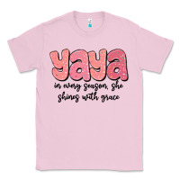 Bubblegum Pink yaya in every season, she shines with grace Classic Tee - MaliasSmallBusiness
