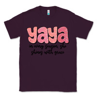 Plum yaya in every season, she shines with grace Classic Tee - MaliasSmallBusiness