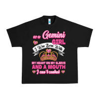 As A Gemini Girl I Was Born With My Heart On My Sleeve And A Mouth Urban Heavy Tee | Teevron