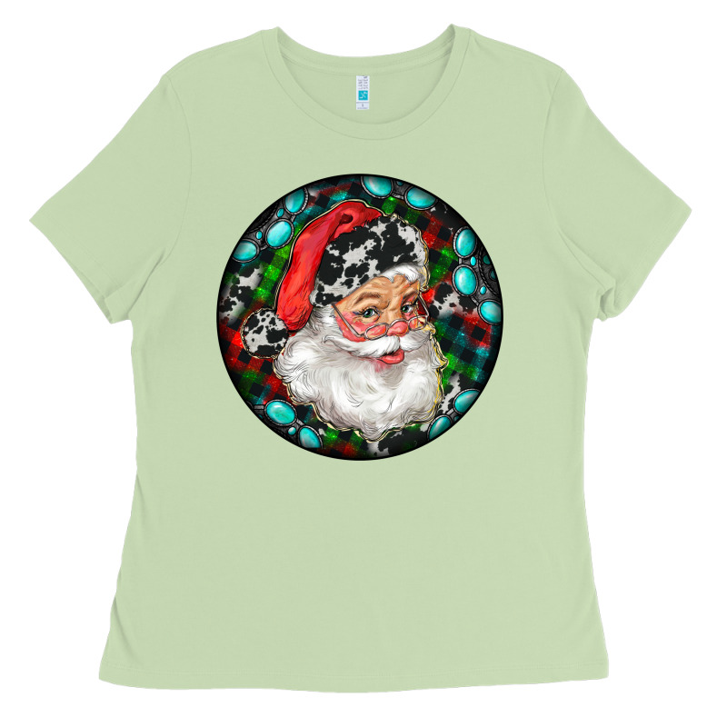 Christmas Santa Claus Ladies Tee by RanaPortraitStore | Teevron
