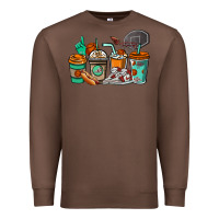 Chestnut Basketball coffee cups Premium Sweatshirt - NancyCooperArtShop