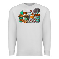 Dove Grey Basketball coffee cups Premium Sweatshirt - NancyCooperArtShop