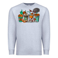 Heather Grey Basketball coffee cups Premium Sweatshirt - NancyCooperArtShop