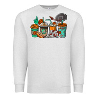 Oatmeal Heather Basketball coffee cups Premium Sweatshirt - NancyCooperArtShop