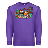 Purple Basketball coffee cups Premium Sweatshirt - NancyCooperArtShop