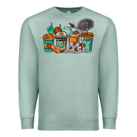 Seafoam Basketball coffee cups Premium Sweatshirt - NancyCooperArtShop