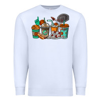 White Basketball coffee cups Premium Sweatshirt - NancyCooperArtShop