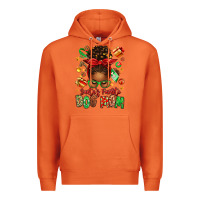 Carrot santas favorite dog mom afro messy bun Premium Hoodie - texasbilliewilder