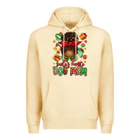 Pina Colada santas favorite dog mom afro messy bun Premium Hoodie - texasbilliewilder