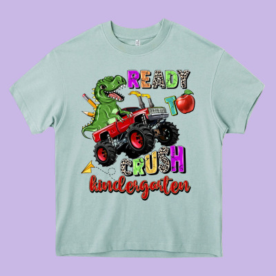 Ready To Crush Kindergarten Heavy Core Tee Designed By Zillion Design Studio