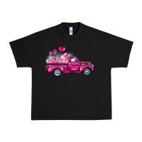 Black valentine's day pink truck Urban Heavy Tee - BarkalooDesign