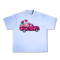 Grape Ice valentine's day pink truck Urban Heavy Tee - BarkalooDesign
