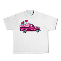 Lunar Rock valentine's day pink truck Urban Heavy Tee - BarkalooDesign