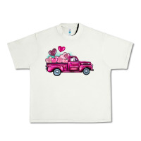 Pistachio valentine's day pink truck Urban Heavy Tee - BarkalooDesign