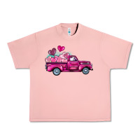 Salmon valentine's day pink truck Urban Heavy Tee - BarkalooDesign