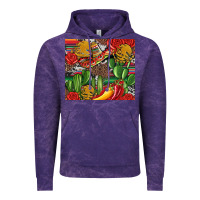 Cloud Purple mexican cacti Vintage Hoodie - Artiststas