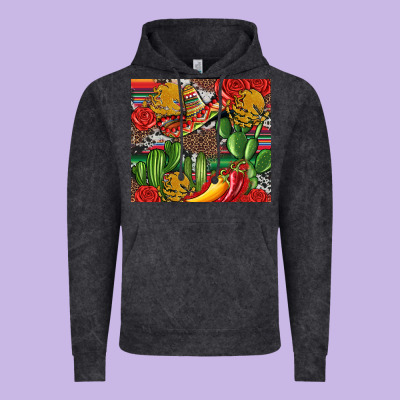 Mexican Cacti Vintage Hoodie Designed By Artiststas