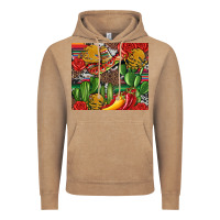 Vintage Coffee mexican cacti Vintage Hoodie - Artiststas