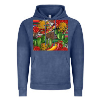 Vintage Denim mexican cacti Vintage Hoodie - Artiststas