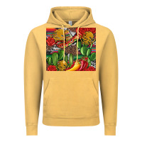 Vintage Mustard mexican cacti Vintage Hoodie - Artiststas