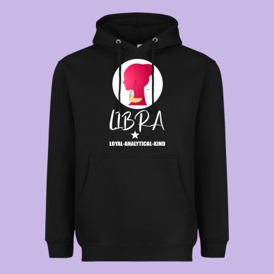Libra Zodiac Sign Horoscope Birth Gift Girl Heavyweight Hoodie Designed By Bettercallsaul