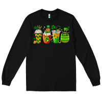 Black st. patricks day coffee cups Long Sleeve Tee - MaliasSmallBusiness